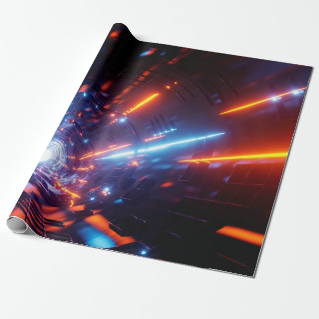 Uhd tapet laserljusdesign presentpapper (Utrullad)