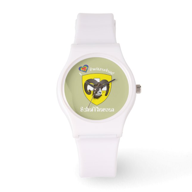 Uhr mit Schweizer-Entwurf Schaffhausen die Schweiz Armbandsur (Framsida)