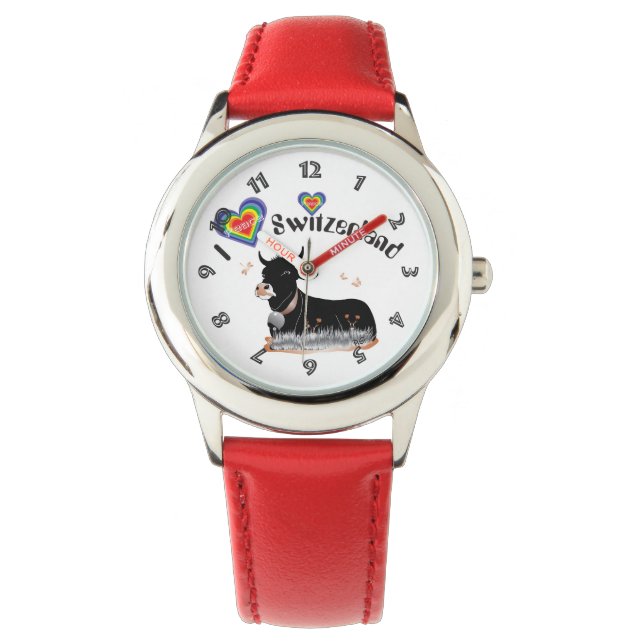 Uhr mit Schweizer-Entwurf Schweiz Suisse die Schwe Armbandsur (Framsida)