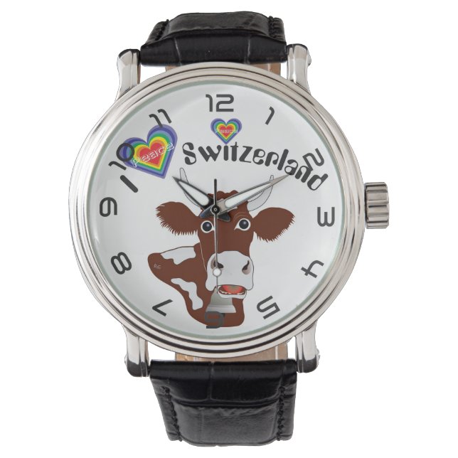 Uhr mit Schweizer-Entwurf Schweiz Suisse die Schwe Armbandsur (Framsida)