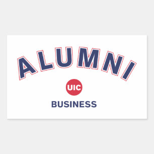 UIC Business Alumni Rektangulärt Klistermärke