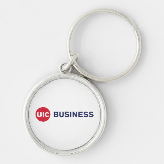 UIC Business Rund Silverfärgad Nyckelring