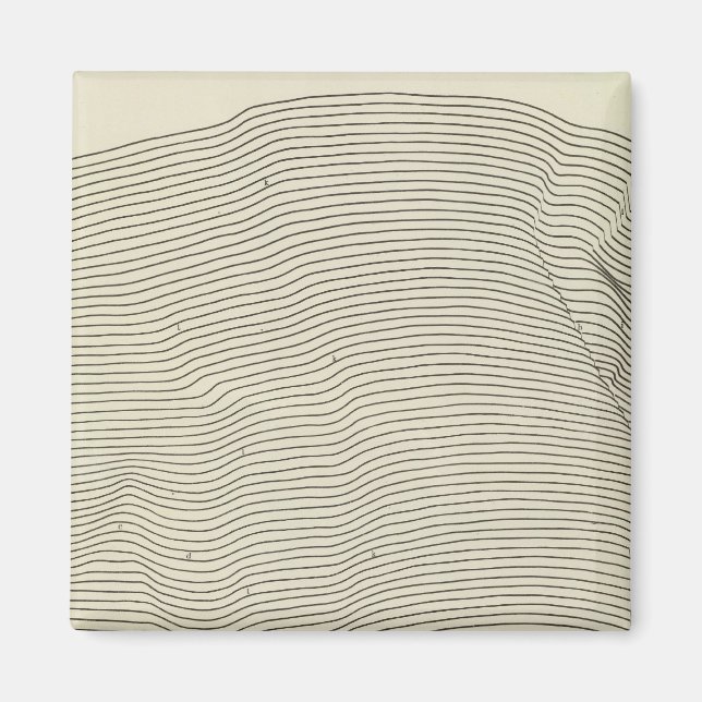 Uinta Mountains Stereogram Magnet (Framsidan)