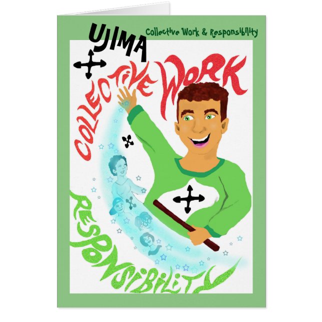 Ujima - Kwanzaa Notecard Spirits OBS Kort (Framsidan)