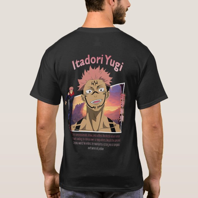 ujutsu Kaisen Graphic Tee | Yuji Itadori Shirt (Baksida)