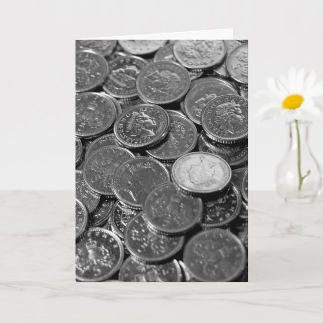 UK 5-pence biet mynt Card Kort (Liten växt)