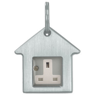 UK AC BS 1363 Plug Socket [British Standard] Namnbricka Husdjur