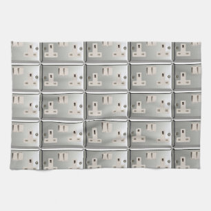 UK AC BS 1363 Plug Socket [brittisk standard] Kökshandduk