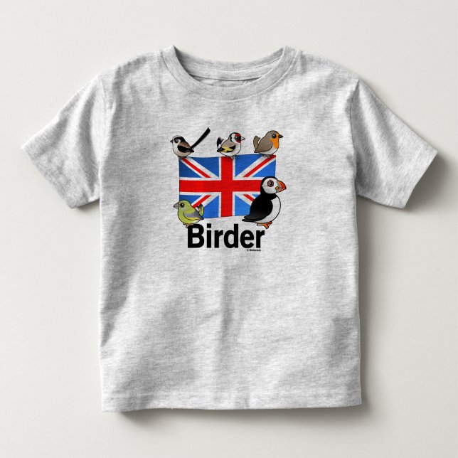 Uk-Birder Tee Shirt (Framsida)
