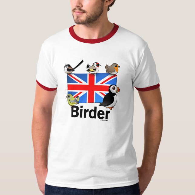 Uk-Birder Tee Shirt (Framsida)