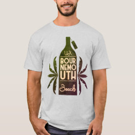 UK Bournemouth Beach Grönt Flaska T Shirt