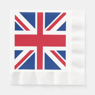 UK Britain Royal Union Jack Flagga Pappersservett