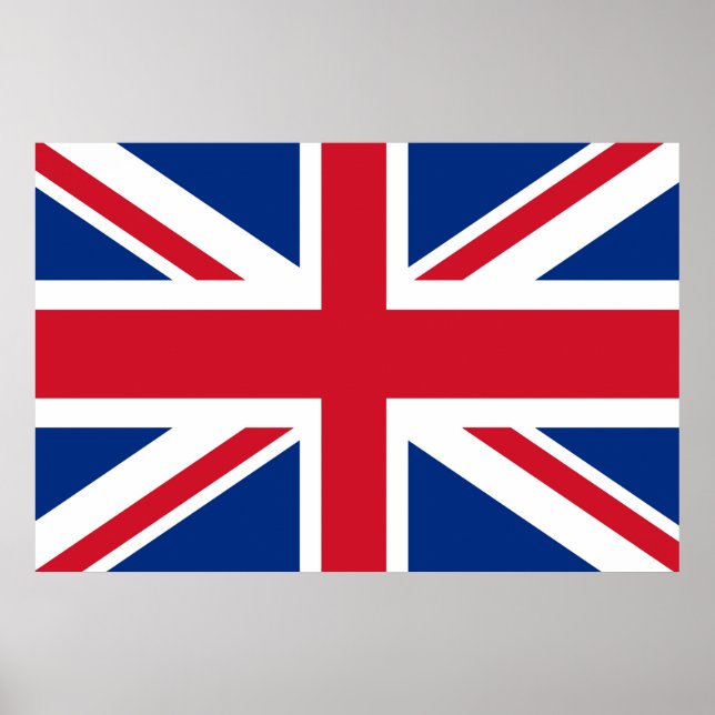 UK Britain Royal Union Jack Flagga Poster (Framsidan)