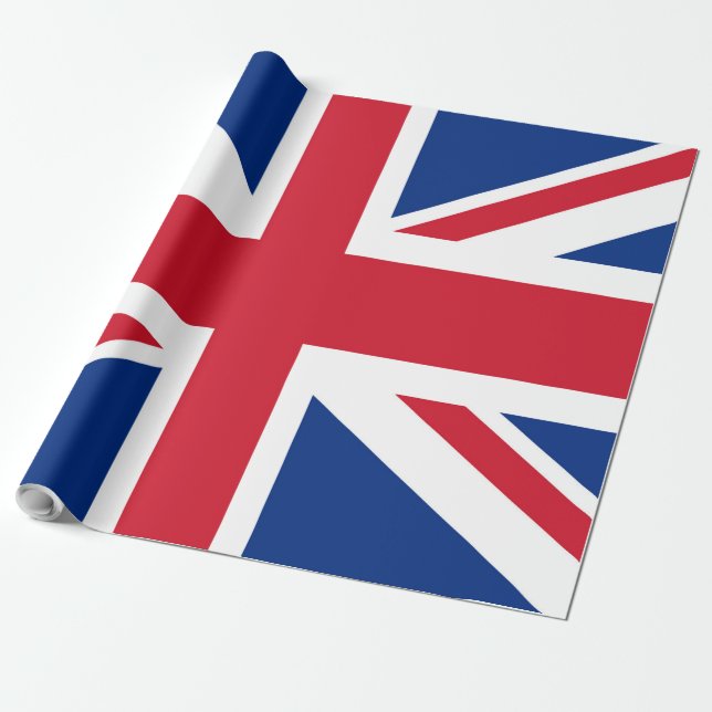 UK Britain Royal Union Jack Flagga Presentpapper (Utrullad)