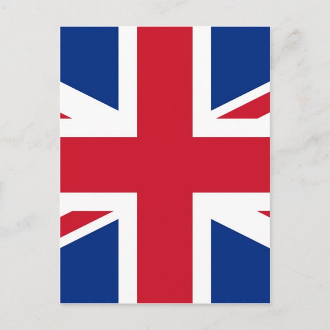 UK Britain Royal Union Jack Flagga Vykort (Framsida)