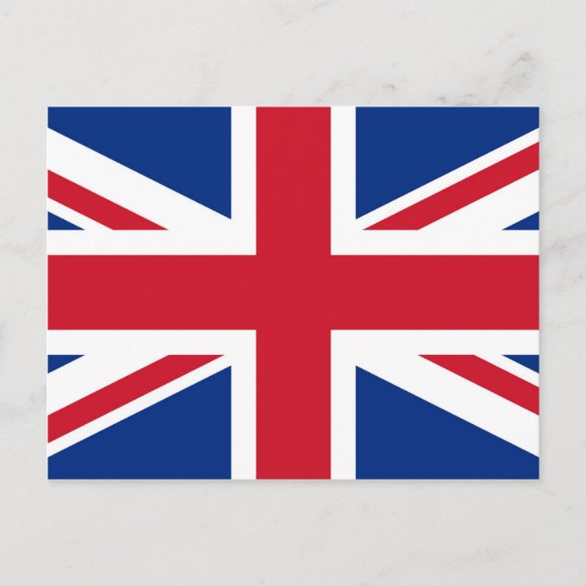 UK Britain Royal Union Jack Flagga Vykort (Framsida)