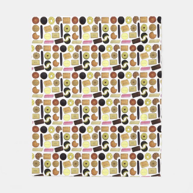 UK British Biscuits Shortword Rik Tea Digestives Fleecefilt (Framsidan)