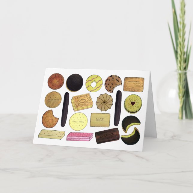 UK British Biscuits Shortword Rik Tea Digestives Kort (Framsida)