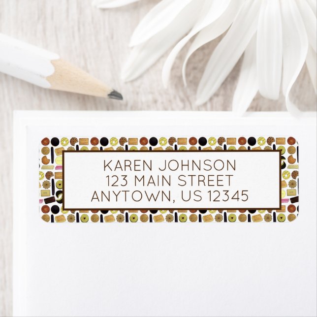 UK British Biscuits Shortword Rik Tea Digestives Returadress Etikett (Insitu)