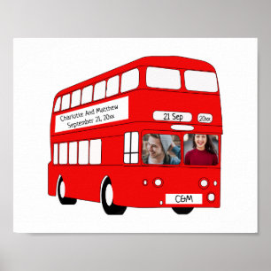 UK British London Buss Personlig Novelty Poster