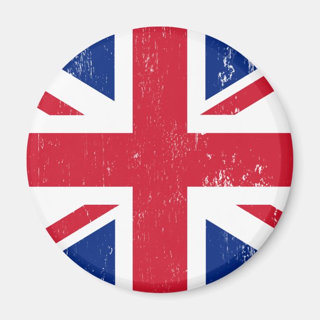 UK British Underbar Britain England English Flagga Magnet (Framsidan)