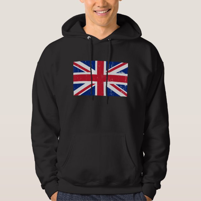 UK British Underbar Britain England English Flagga Munkjacka (Framsida)
