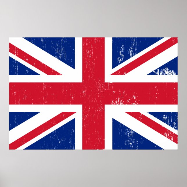 UK British Underbar Britain England English Flagga Poster (Framsidan)