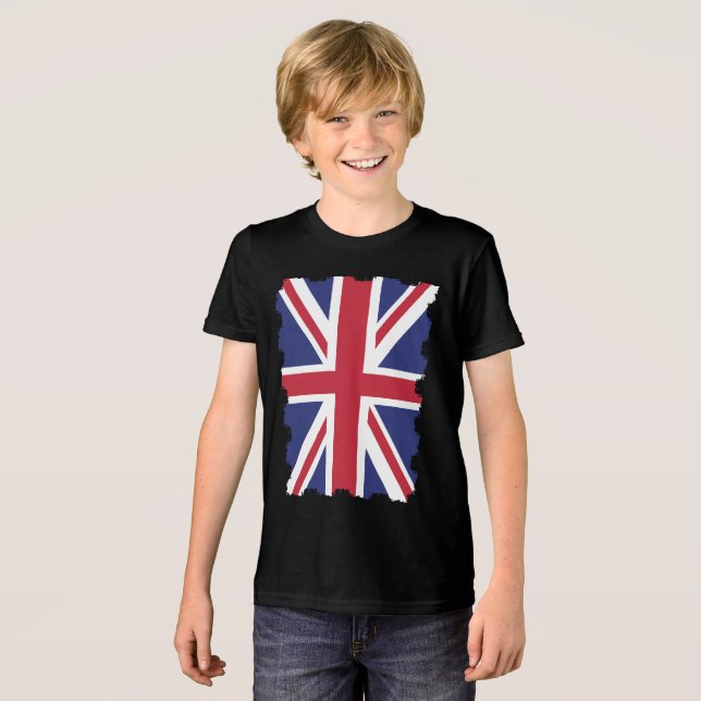 UK British Underbar Britain England English Flagga T Shirt (Framsida Full)