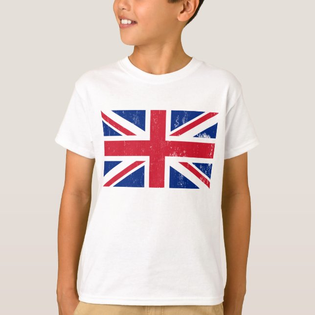UK British Underbar Britain England English Flagga Tee Shirt (Framsida)