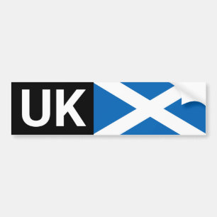 UK Car Sticker & Scotts reser utomlands/Skottland Bildekal