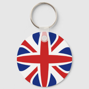UK Fisheye Flagga Keychain Nyckelring
