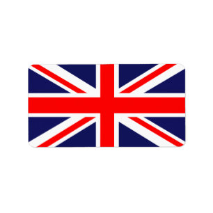 UK FLAGGA ADRESSETIKETT