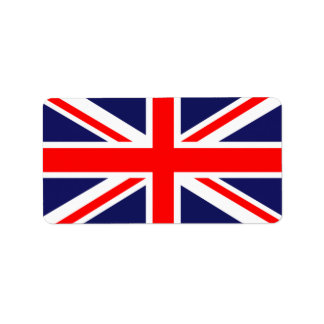UK FLAGGA ADRESSETIKETT