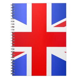 UK FLAGGA ANTECKNINGSBOK MED SPIRAL