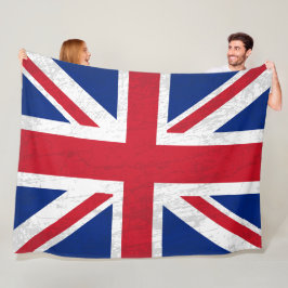 UK Flagga Blanket - British Heritas teaterkonst Fleecefilt