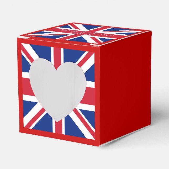 UK Flagga British Union Jack Presentaskar (Framsidan Sidan)