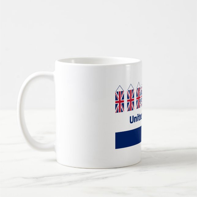 UK Flagga Classic Mugg med brittisk fras. (Vänster)