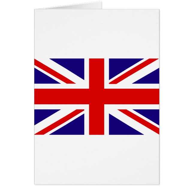 Uk-flagga Hälsningskort (Framsidan)