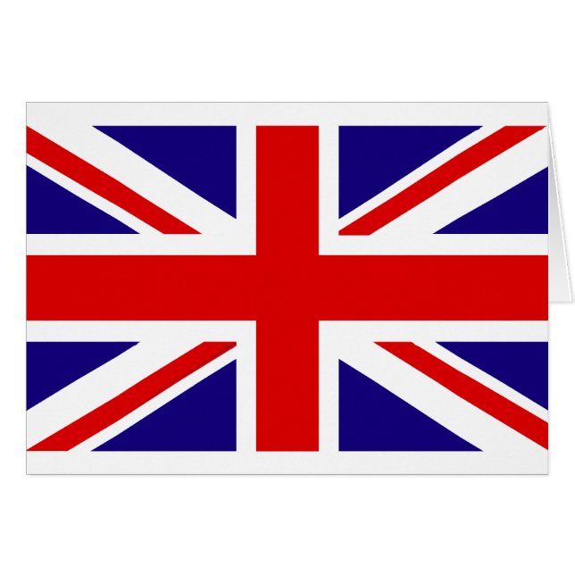 Uk-flagga Hälsningskort (Framsidan Horizontal)