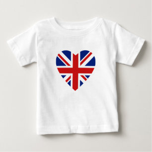 UK Flagga Heart T-Shirt