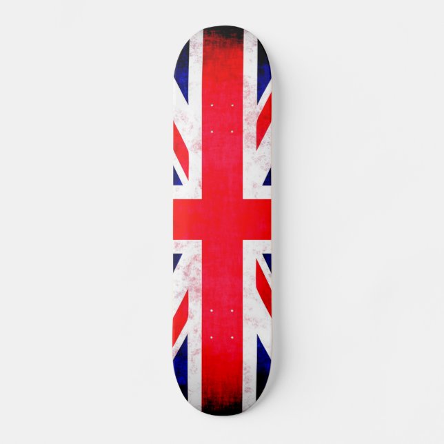 UK FLAGGA MINI SKATEBOARD BRÄDA 18,5 CM (Framsida)