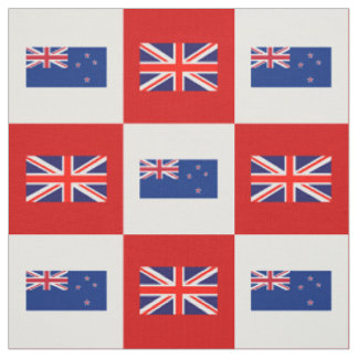 UK Flagga, Nya Zeelands Flagga, Red & White Tyg