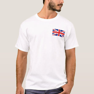 Uk-flagga och kartaT-tröja T Shirt
