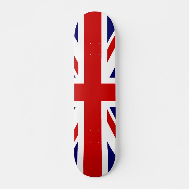 Uk-flagga Old School Skateboard Bräda 21,6 Cm (Framsida)