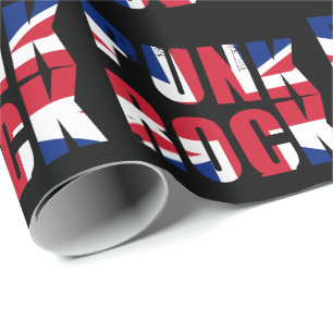 UK Flagga Punk Sten Presentpapper