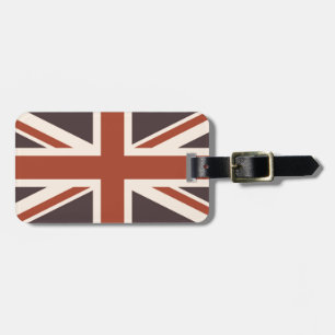 UK Flagga - Retro Bagagebricka