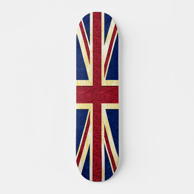 Uk-flagga - Skateboard (Framsida)