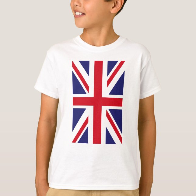 UK Flagga Underbar Britain Flagga Union Jack Unite T Shirt (Framsida)