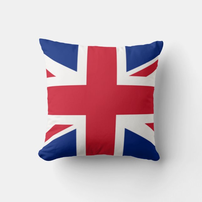 Uk flagga union jack dekorativ kudde (Framsida)