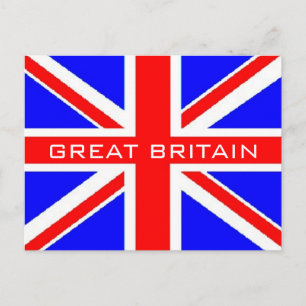 UK flagga Union Jack flagga vykort